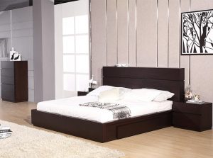 products 01 Beverly Hills Loft Bedroom Set Bed Group Weige