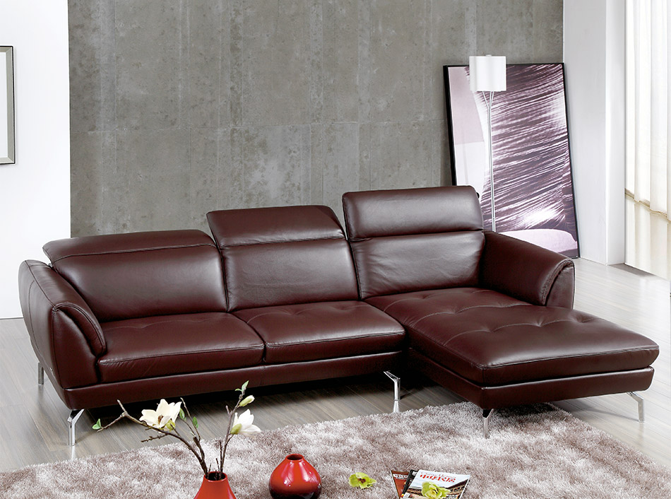 Sectional Sofa Orchard Brown by Beverly Hills