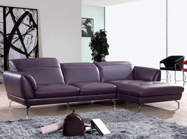 Orchard Sectional Sofa Purple by Beverly Hills