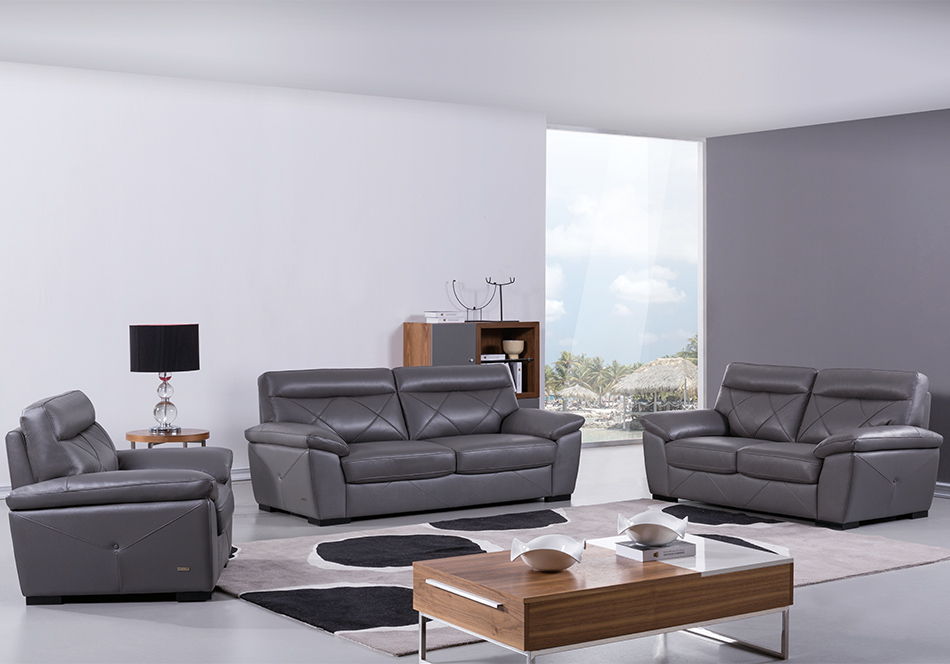 Modern Leather Sofa S173 by Beverly Hills