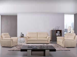 products 01 Beverly Hills S210 LivingRoom Sofa Set Beige Leather