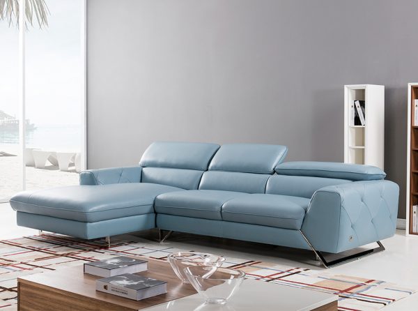Beverly Hills Sectional Sofa S98 Aqua