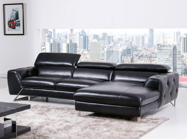 Sectional Sofa S98 Black by Beverly Hills