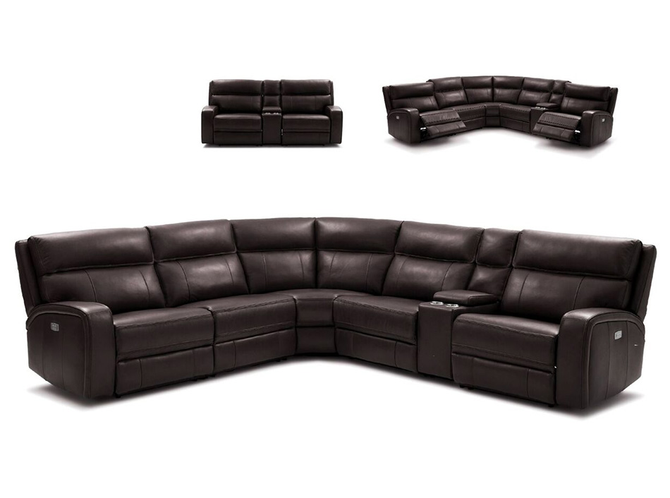 Cozy Motion Sectional Sofa by J&M Furniture | Chocolate