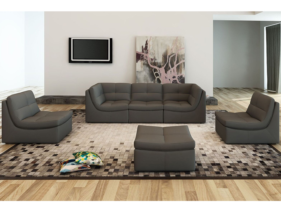 Lego 6pc Sofa Set by J&M Furniture | Gray