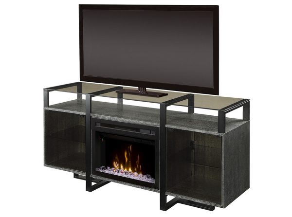 Modern Fireplace Media Console Milo by Dimplex