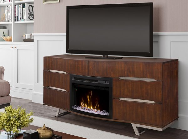 Valentina Electric Fireplace TV Console by Dimplex