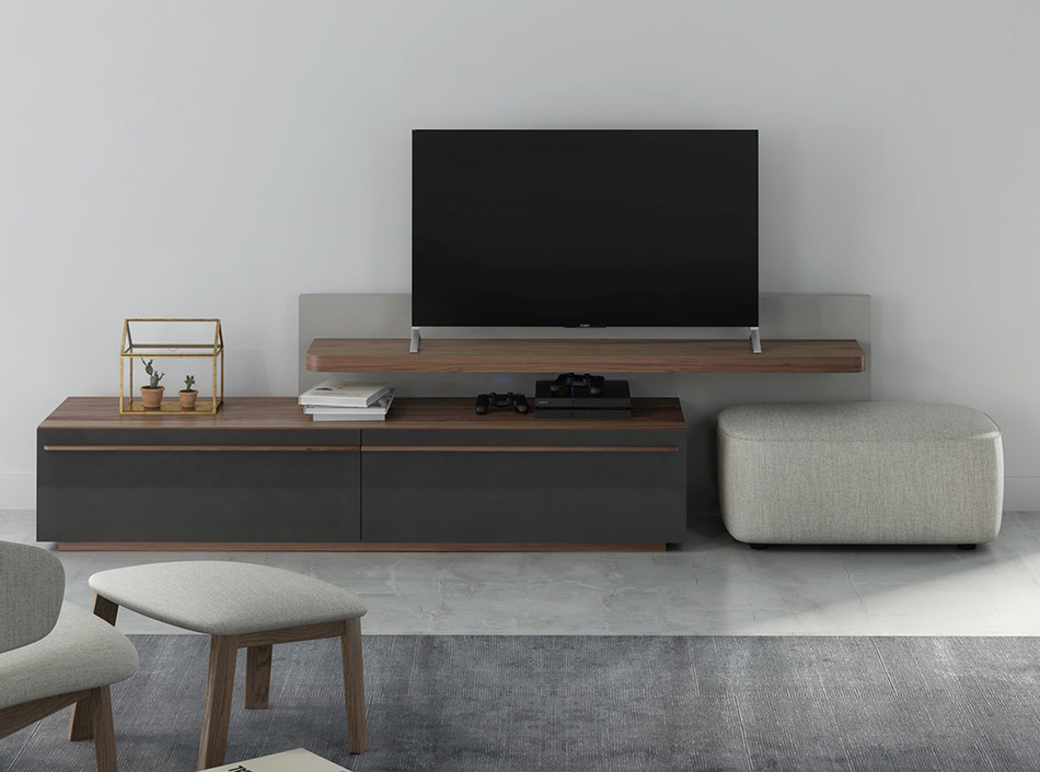 Modern TV Stand Scene by Huppe - MIG Furniture