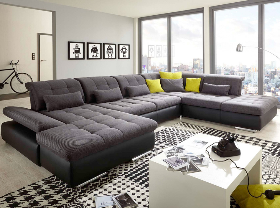 uitspraak Faeröer buurman U-Shape Sectional Sleeper Sofa Alpine by Nordholtz - MIG Furniture