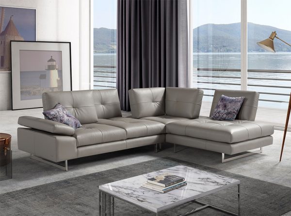Prive Italian Leather Sectional Sofa by J&M Furniture