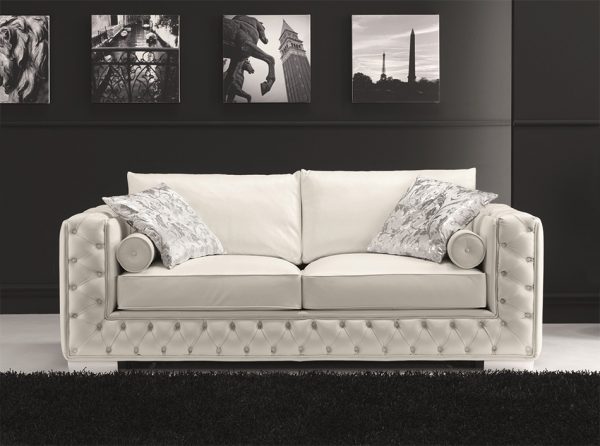 Vanity Italian Leather Sofa by J&M Furniture