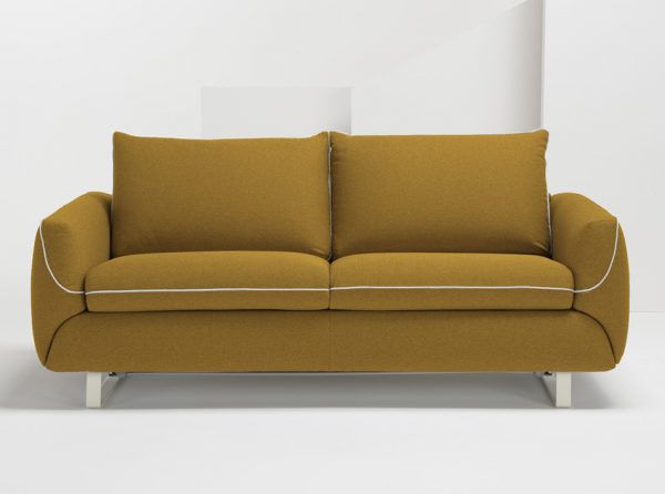 Maestro Italian Sleeper Sofa by Pezzan | Summer Orange