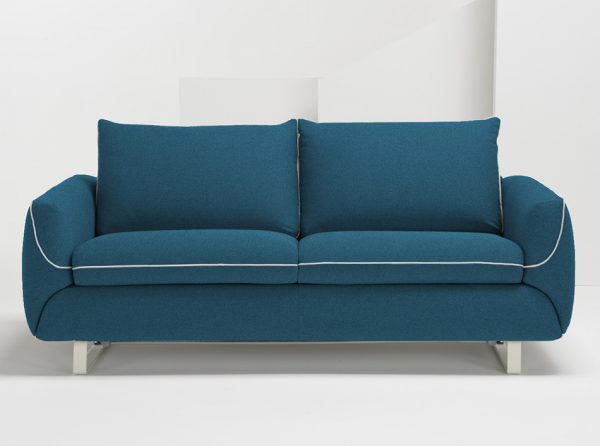 Pezzan Maestro Modern Sleeper Sofa | Ocean Blue