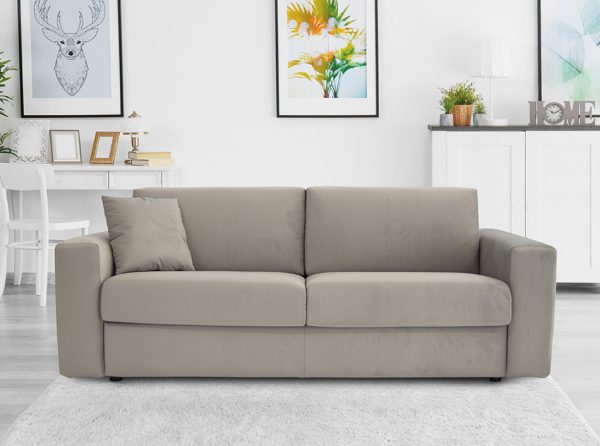 Modern Italian Sleeper Sofa Cloud by Pezzan | Light Grey