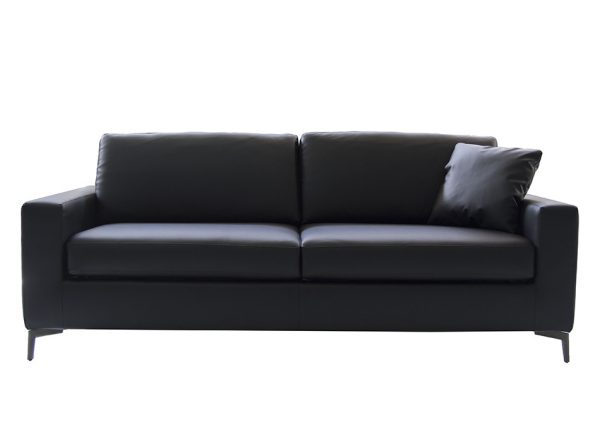 Mistral Italian Sleeper Sofa by Pezzan | Black Leatherette