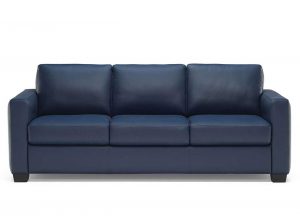 Cesare b735 leather sofa by natuzzi editions blue