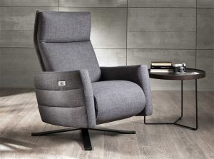 Istante b958 fabric leather armchair by natuzzi editions option