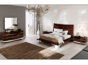 products 01 Garda Bedroom Set by ALF Group Italy Gloss Walnut