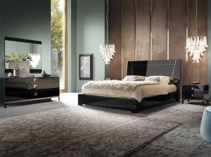 products 01 ALF Mont Noir Luxury Italian Bedroom Black Gloss