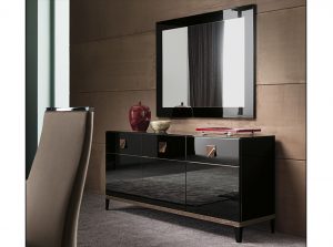 products 01 Mont Noir Luxury Sideboard by ALF Italy Black Gloss