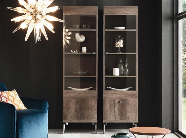 Vega Italian Bookcase / Curio Cabinet by ALF