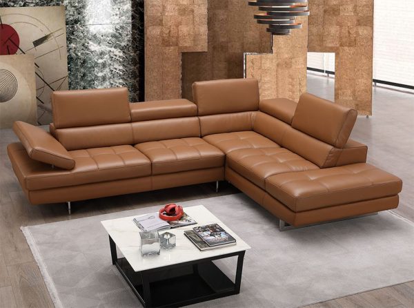 A761 Modern Sectional Sofa by J&M Furniture | Caramel