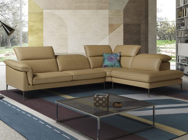 Eden Premium Leather Sectional by J&M