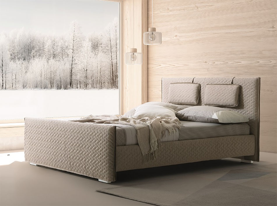 Italian Platform Bed Evergreen by J&M Furniture