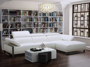 products 01 Fluerier Sectional Leather JNM Furniture White