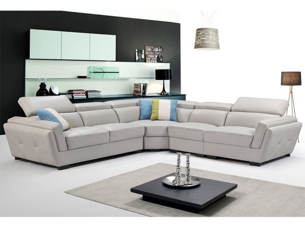 Modern Leather Sectional Sofa EF-2566