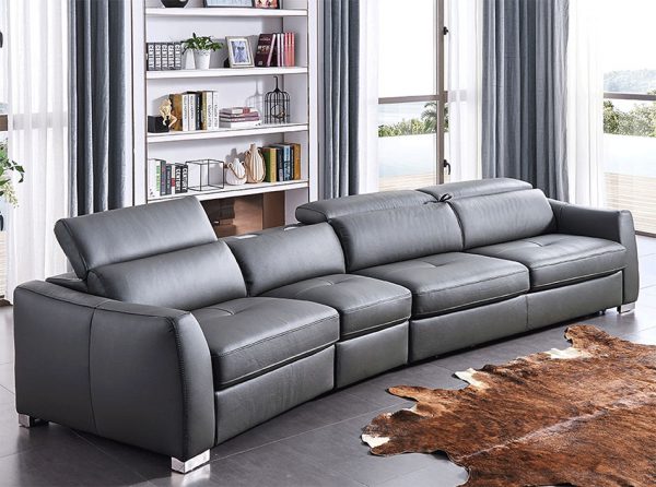Modern Sectional Sofa-Bed EF-312 w/ Recliner