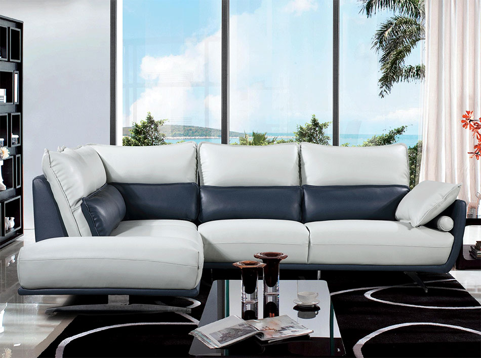 Modern Leather Sectional EF-6311