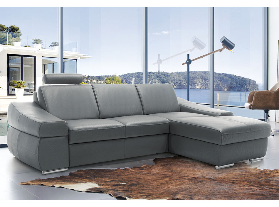Leather Sleeper Sectional Sofa EF-Coco by Galla