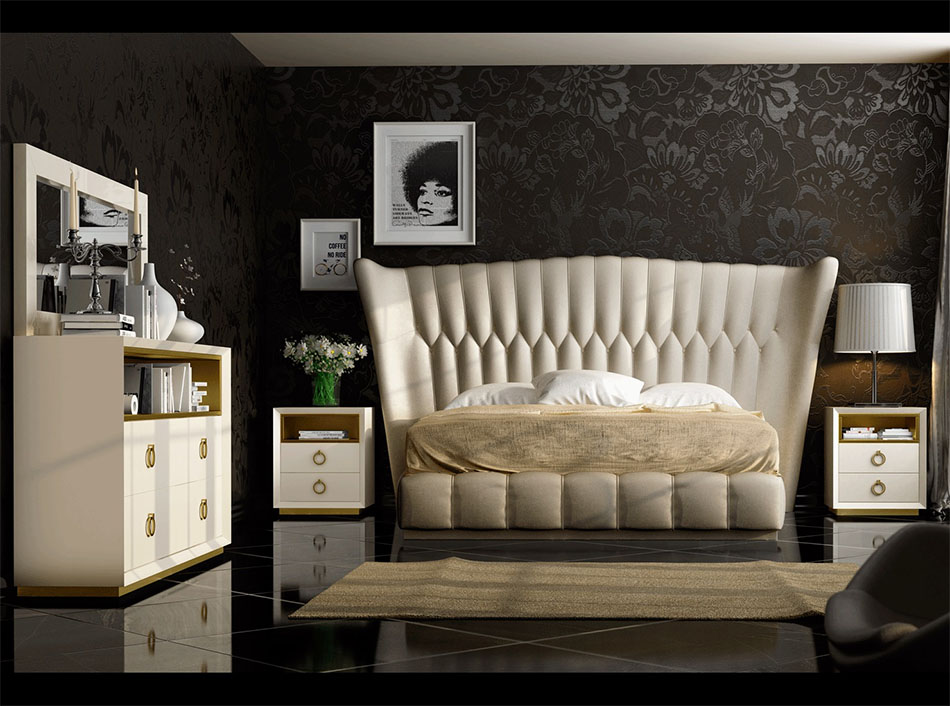 Modern Bed EF-Velvet by Franco, Spain