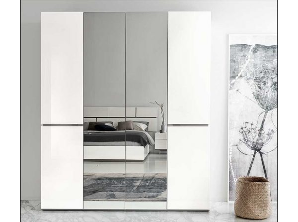 Modern Italian 4-Door Wardrobe Artemide by ALF