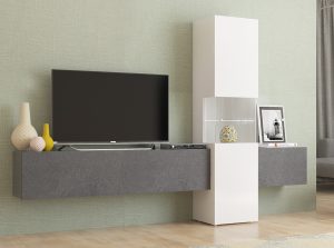 products 01 Contra Italian Wall Unit White Gloss 0