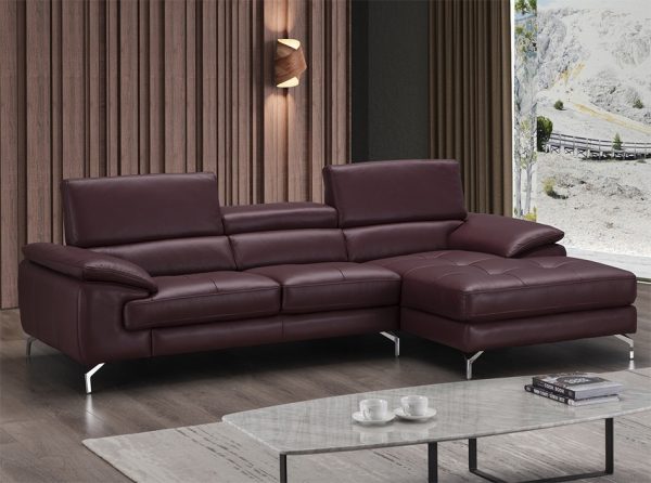 J&M Furniture Sectional Sofa A973B | Maroon