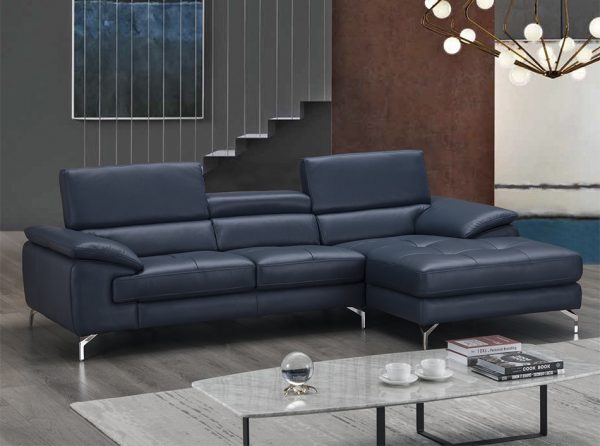Leather Sectional Sofa A973B by J&M Furniture | Blue