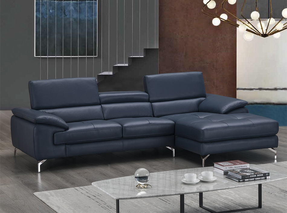 Leather Sectional Sofa A973b By J M, Italian Design Franco Leather Sectional Sofa
