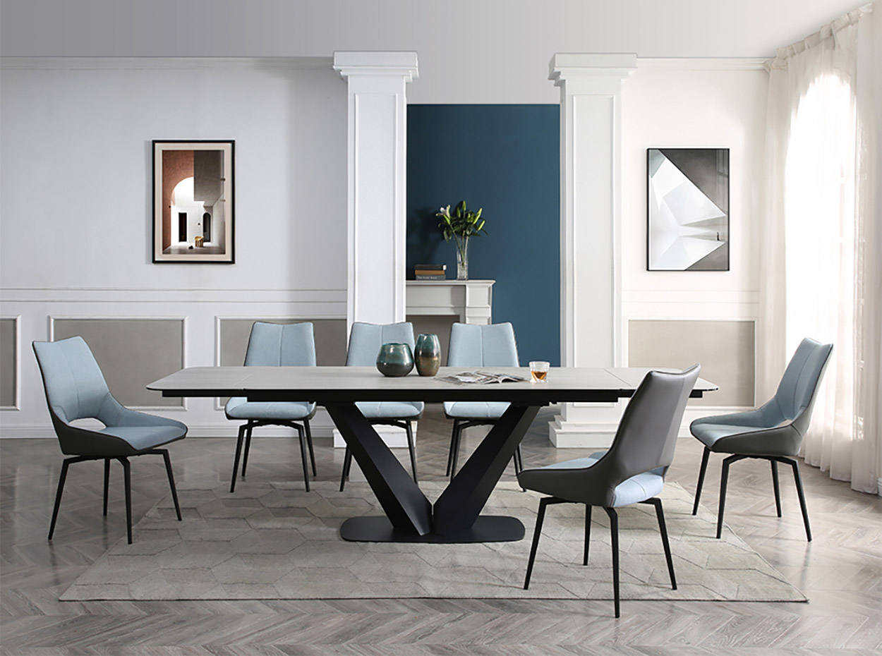 Ceramic Top Extendable Dining Table 9189 by - MIG Furniture