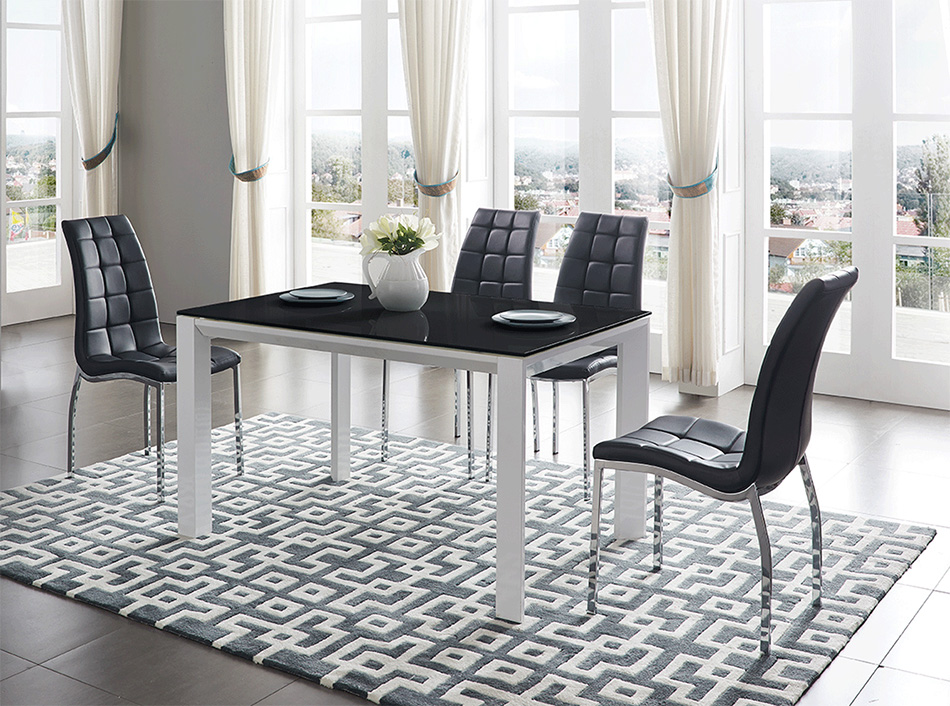EF-39 Modern Glass Dining Table
