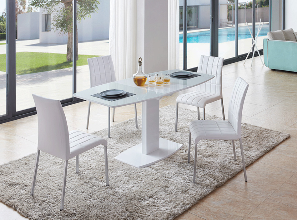Extendable Glass Dining Table EF-2396