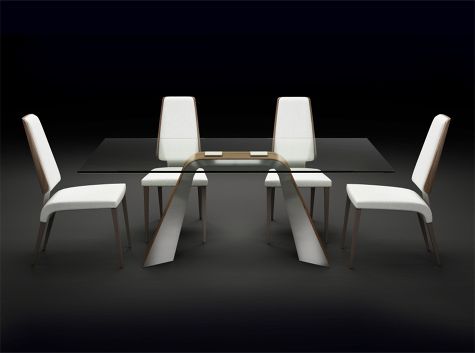 Glass Dining Table Hyper by Elite Modern, USA