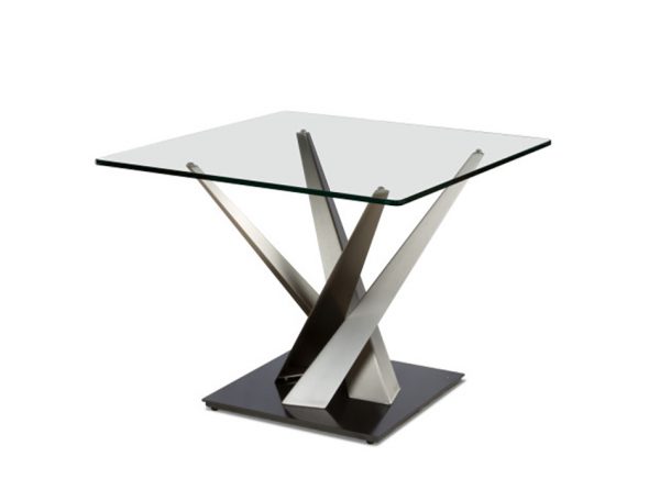 Square End Table Crystal by Elite Modern