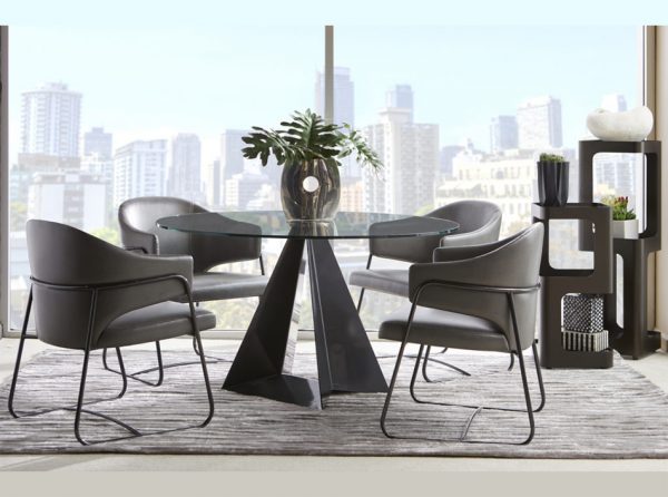 Modern Glass Dining Table Prism by Elite Modern
