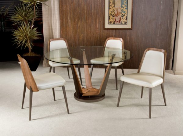 Triplex Round Dining Table by Elite Modern
