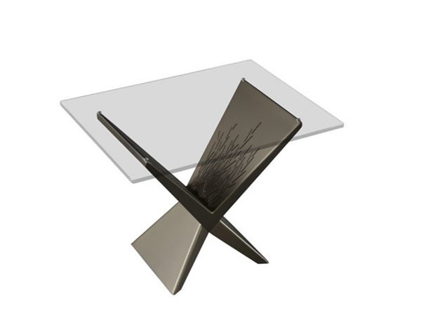 Atlas Glass End Table | Elite Modern