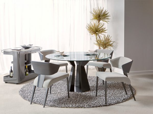 Extravagant Glass Dining Table Poly | Elite Modern