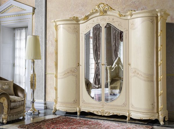Madame Royale 4-Door Wardrobe by MobilPiu Italy