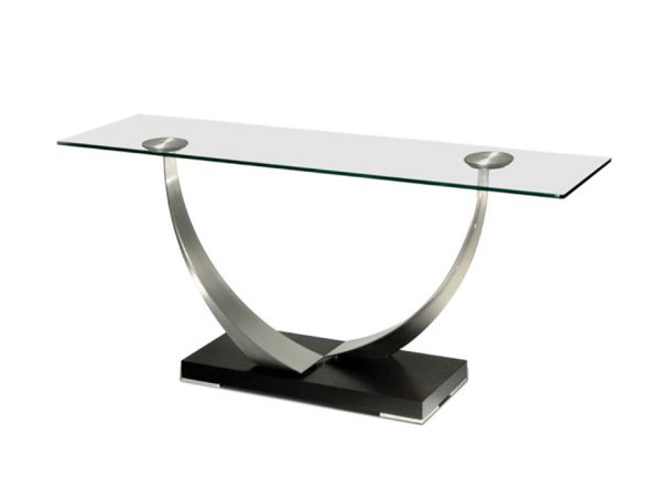 Glass Console Table Tangent by Elite Modern